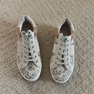 Joie Snakeskin Sneakers Sz 35.5 EUC Worn Once